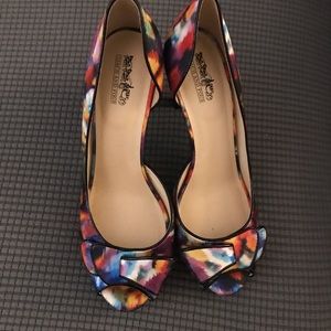Coach and Four peep toe heels